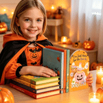 Personalized Halloween Ghost Bookends Pair of 2 with Name  Daily Use Halloween Party Gift for Kids Students Teachers