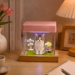 Personalised 3D Holographic Digital Pet House with Text Interactive Tech Memorial Anniversary Gift for Dog Cat Lovers