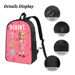 Personalized 3D-Style Character Artwork Photo Backpack Lunch Bag Pencil Case Set with Name Back to School Birthday Gift for Kids Students