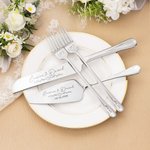 Slice Into a Lifetime of Sweet Memories - Personalised Engraved Names and Date Cake Cutting Set Wedding Bridal Shower Gift