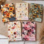 Personalised Retro Exquisite Wildflower Faith Journal Notebook with Name Daily Prayer Birthday Gift for Women Christians