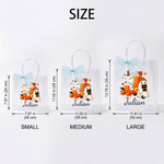 Personalised Halloween Theme Initial Transparent Bag with Name Daily Use Travel Trick or Treat Halloween Gift for Boys Girls