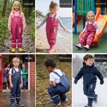 Personalisierte Kinder-Matschhose mit Tiermotiven Namen | wasserdichte Regenhose mit verstellbaren Träger | Schulanfang Outdoor Geschenk für Schüler