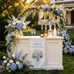 Personalized Wedding Bouquet Table Runner with Name and Date Wedding Party Anniversary Gift for Newlyweds
