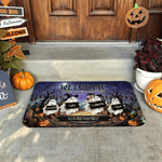 Personalized Ghost Family Pumpkin Pattern Anti‑Slip Doormat with 1-6 Names Home Decor Halloween Gift for Family Member