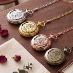 Personalized I Still Do Rose Romantic Photo Design Pocket Watch with Names and Year Anniversary Birthday Gift for Mom Wife Couple