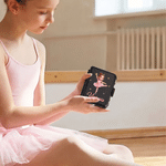 Personalized Cartoon Ballet Girl Photo Design Hair Pin Storage Case with Name Birthday Dance Competition Team Gift for Ballerina Ballet Lover