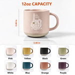 Personalised Couple Skeleton Rings Pattern Ceramic Coffee Mug with Surname and Text Daily Use Birthday Halloween Gift for Halloween Lover  Couple