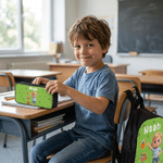 Personalized 3D-Style Character Artwork Photo Backpack Lunch Bag Pencil Case Set with Name Back to School Birthday Gift for Kids Students