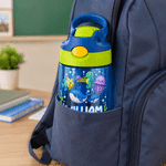 Personalized Cartoon Animal Car 16 oz Kid Water Bottle with Name Outdoor Activities Back to School Gift for Boys Girls