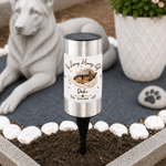 Personalised Wings Pet Photo Solar Garden Light with Name and Year Garden Decoration Memorial Sympathy Gift for Loss of Pet
