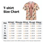 Personalised Funny Fake Muscle Hawaiian Floral T-shirt Daily Wear Beach Party Summer Holiday Gift for Men Husbands Friends