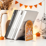 Personalized Halloween Ghost Bookends Pair of 2 with Name  Daily Use Halloween Party Gift for Kids Students Teachers