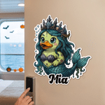 Personalised Cartoon Halloween Cruise Rubber Duck Fridge Magnet with Name Stateroom Decor Halloween Party Gift for Family Friends Travel Lovers