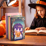 Personalized Halloween Ghost Bookends Pair of 2 with Name  Daily Use Halloween Party Gift for Kids Students Teachers