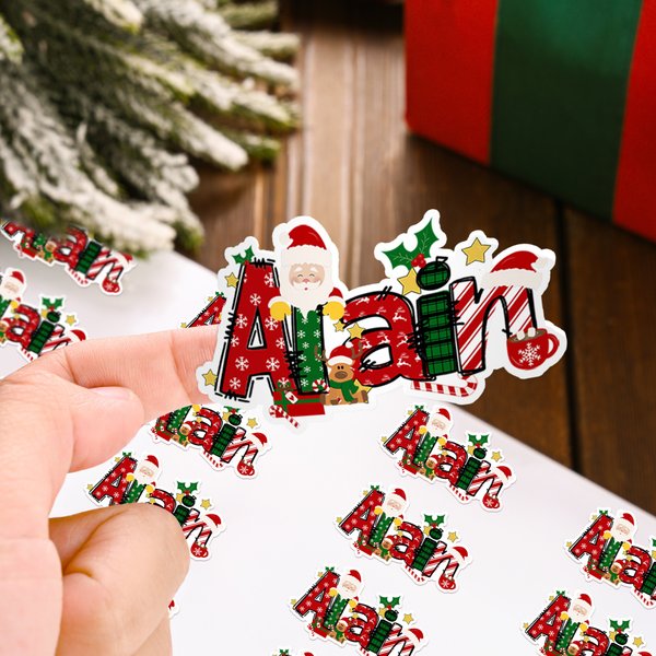A Little Love Note from You Make Your Gifts Extra Special This Christmas - Personalized Waterproof Stickers