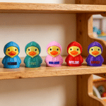 Personalized 3D Printed Hoodie Cruise Duck with Text Desk Decor Birthday Gift for Friends Students and Cruise Lovers