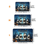 Personalized Ghost Family Pumpkin Pattern Anti‑Slip Doormat with 1-6 Names Home Decor Halloween Gift for Family Member
