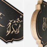Personalised Antique-Style Frame Horse Silhouette Design Horse Stall Sign with Engraved Name New Horse Arrival Housewarming Gift for Horse Lover