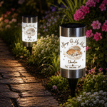 Personalised Wings Pet Photo Solar Garden Light with Name and Year Garden Decoration Memorial Sympathy Gift for Loss of Pet