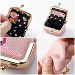 Personalized Birth Flower Skull PU Leather Mini Jewelry Box with Name and Kiss Lock Daily Use Birthday Gift for Girls Women Goth Enthusiasts