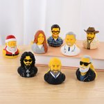 Personalized 3D Printed Funny Portrait Yellow Duck with Photo Desk Decor Birthday Gift for Family Friends Duck Lovers