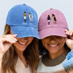 Custom Cartoon Character Horse Back View Baseball Cap | Name Personalisation, Daily Wear Gift for Horse Lovers