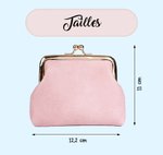 Porte-monnaie en cuir PU personnalisé avec fleur de naissance et nom - Style vintage - Cadeau d'anniversaire usage quotidien pour les femmes