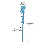Personalisierter Grabstein aus Edelstahl mit „Eternal Rose“ und Namensgravur – Friedhofsdekoration, Gedenkgeschenk zum Jahrestag für Familie und Freunde