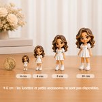 Figurine en 3D style Y2K personnalisée avec photo et texte - Cadeau idéal d'anniversaire pour les amis et la famille