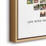 Personalised 20 Photos Modern Canvas Prints with Text Ship from USA Home Wall Decor Birthday Anniversary Gift for Family Grandadrents
