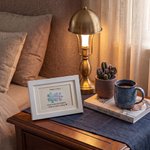 Cuadro de puzzle de mapa personalizado con texto decoración del hogar regalo de relación a distancia y aniversario para parejas o novios