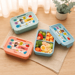 Personalized 3D-Style Character Artwork Microwavable Lunch Box with Name and Cutlery Set Outdoor Activities Back to School Gift for Kids
