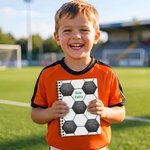 Personalized Football Spiral A5 Notebook with Name Daily Use Back to School Birthday Gift for Kids Sports Lovers