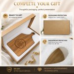 Personalisierte Holz graviert Monogrammed Reversible Käse Charcuterie Schneidebrett mit Griff Schiff aus USA Housewarming Hochzeit Geschenk für Familie