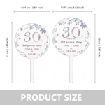 Personalized Glitter Leaf Border Year of Love Acrylic Cake Topper with Names Anniversary Birthday Gift for Couple