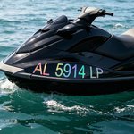 Personalised Waterproof Watercraft Registration Number Stickers with Boat Numbers Letters Set of 2 Birthday Gift for Jet Ski Lover Boater