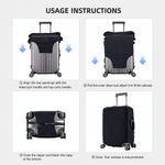 Personalized Oil Painting Style Photo Suitcase Cover with Name Fits 18-32 Inches Suitcase Travel Birthday Gift for Girlfriend Boyfriend Couple