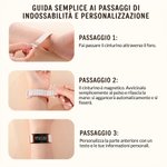 Bracciale di allarme medico impermeabile personalizzato con info di emergenza incisa e cinturino magnetico - Regalo per pazienti