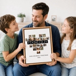 Personalised 20 Photos Modern Canvas Prints with Text Ship from USA Home Wall Decor Birthday Anniversary Gift for Family Grandadrents