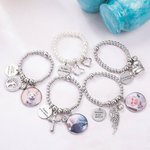 Urna de cremación personalizada pequeña para cenizas con dije de corazón alas y texto grabado regalo conmemorativo de recuerdo para familia