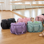 Personalized Cute Cartoon Ballerina Girl Multi-Compartment Travel Bag with Photo and Name Dance Class Birthday Gift for Ballet Lovers