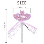 Personalized Ballet Skirt Star Dance Competition Acrylic Wand with Name and Text Flower Decor Dance Recital Gift for Dancer