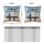 Personalized Home Paw Print Crossword Puzzle Art Throw Pillow Cover with Name Home Decor Birthday Gift for Pet Owners Lovers