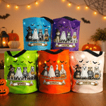 Personalised Halloween Theme Animal LED Light Bucket Bag with Name Trick or Treat Activity Halloween Party Gift for Kids