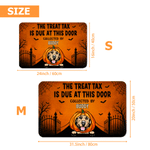 Personalised Retro Halloween Pet Doormat with Name and Photo Home Decor Halloween Gift for Pet Owners Lovers