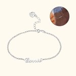Gepersonaliseerde verstelbare naam enkelbandje sieraden Gift Kerst Verjaardag Moederdag Valentijnsdag Gift voor vrouwen