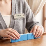 Personalized Acrylic Mahjong Design Magnetic Name Tag with Text Mahjong Night Group Club Gift for Mahjong Lovers Players 4