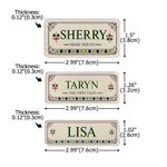 Personalized Acrylic Mahjong Design Magnetic Name Tag with Text Mahjong Night Group Club Gift for Mahjong Lovers Players 9