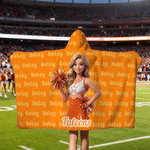 Personalised Cheerleading Cartoon Character Soft Hooded Blanket with Name Home Decor Game Day Team Gift for Cheerleaders Coaches